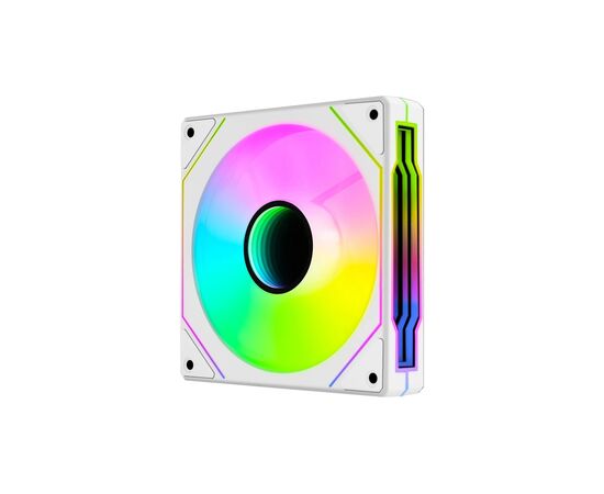 Кулер для корпуса AeroCool Phantom M-3 Reverse 12 PWM ARGB White (ACF3-MR11227.21), изображение 2 Кулер для корпуса AeroCool Phantom M-3 Reverse 12 PWM ARGB White (ACF3-MR11227.21), изображение 2