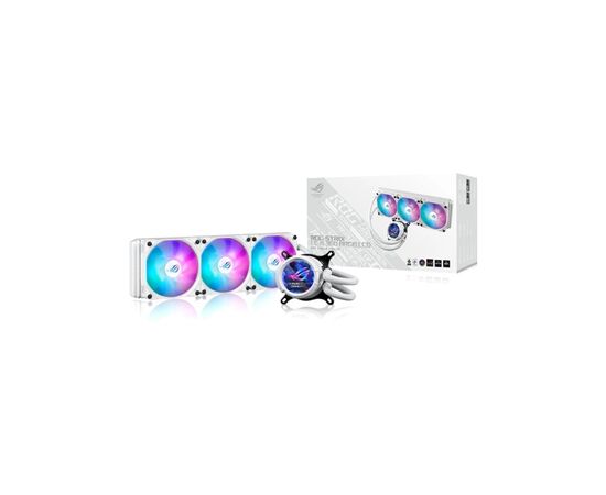 Система жидкостного охлаждения ASUS ROG Strix LC III 360 ARGB LCD White (90RC00W2-M0UAY0), изображение 10 Система жидкостного охлаждения ASUS ROG Strix LC III 360 ARGB LCD White (90RC00W2-M0UAY0), изображение 10