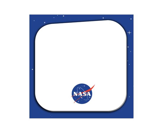 Папір для нотаток Kite з клейким шаром NASA cat 70х70 мм, 50 аркушів (NS22-298)