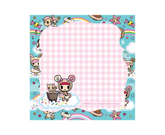 Папір для нотаток Kite з клейким шаром tokidoki 70х70 мм, 50 аркушів (TK22-298-2)