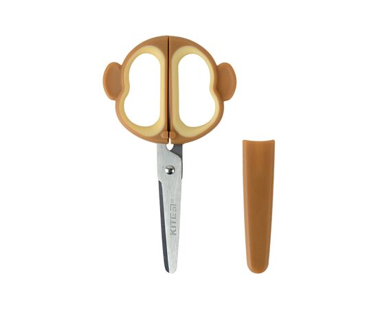 Ножницы Kite детские в футляре Monkey, 13 см (K21-017-03), изображение 3 Ножницы Kite детские в футляре Monkey, 13 см (K21-017-03), изображение 3