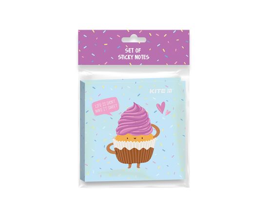 Стикер-закладка Kite набор с клейкой полоской Sweet muffin (K22-477), изображение 3 Стикер-закладка Kite набор с клейкой полоской Sweet muffin (K22-477), изображение 3