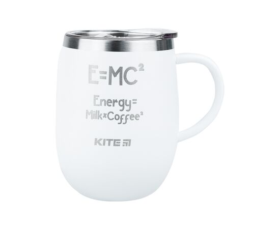Поильник-непроливайка Kite Energy Milk Coffee термокружка 360 мл, белая (K22-378-03-2)