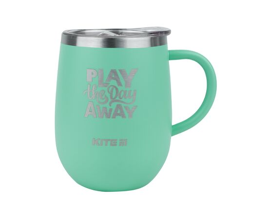 Поильник-непроливайка Kite Play all day away термокружка 360 мл, бирюзовая (K22-378-02-1)