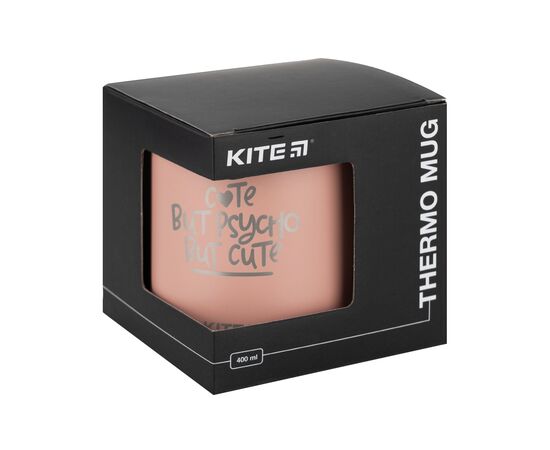 Поильник-непроливайка Kite Coffee makes me sexy термокружка 400 мл, пудра (K22-379-03-2), изображение 5 Поильник-непроливайка Kite Coffee makes me sexy термокружка 400 мл, пудра (K22-379-03-2), изображение 5