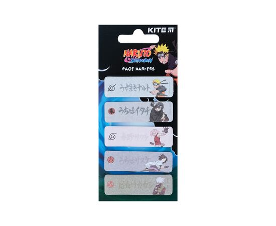 Стікер-закладка Kite паперова з малюнком Naruto 100 шт, 5х20 шт (NR23-480)