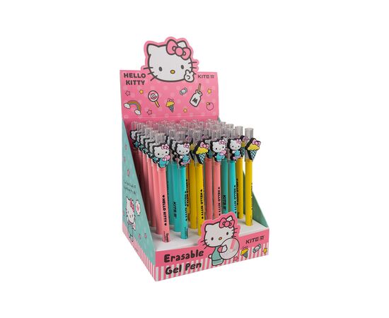 Ручка гелевая Kite пиши-стирай Hello Kitty, синяя в ассортименте (HK23-352), изображение 2