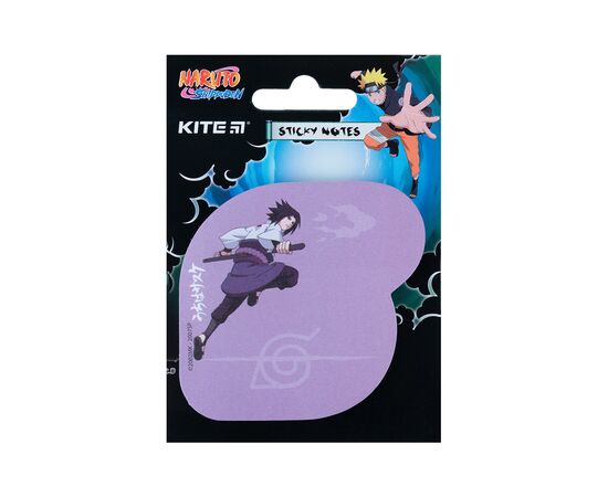 Папір для нотаток Kite з клейким шаром Naruto 70х70 мм, 50 аркушів (NR23-298-4)