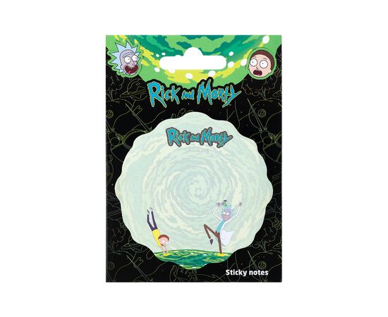 Папір для нотаток Kite з клейким шаром Rick and Morty 70х70 мм, 50 аркушів (RM23-298-2)