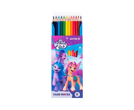 Карандаши цветные Kite My Little Pony 12 цветов (LP24-051), изображение 4 Карандаши цветные Kite My Little Pony 12 цветов (LP24-051), изображение 4