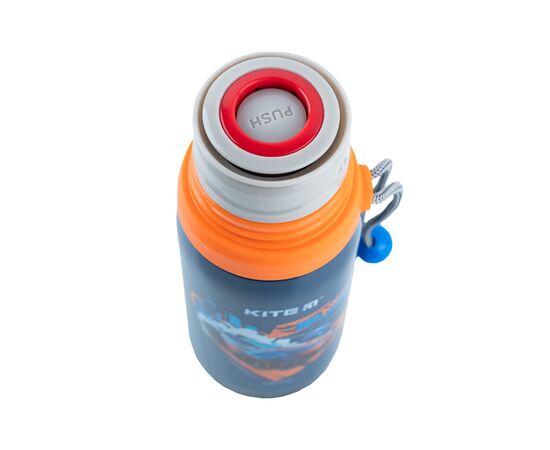 Поильник-непроливайка Kite Термос 350 мл, Hot Wheels (HW24-301), изображение 3 Поильник-непроливайка Kite Термос 350 мл, Hot Wheels (HW24-301), изображение 3