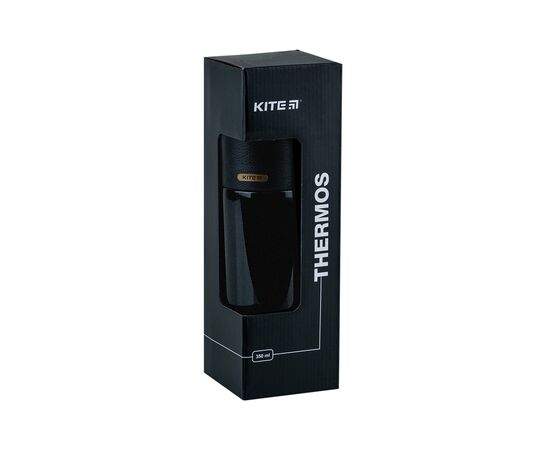 Поильник-непроливайка Kite Термос Pearl, 350 мл, черный (K24-302-1), изображение 4 Поильник-непроливайка Kite Термос Pearl, 350 мл, черный (K24-302-1), изображение 4