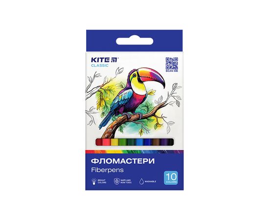 Фломастери Kite Classic 10 кольорів (K-455)