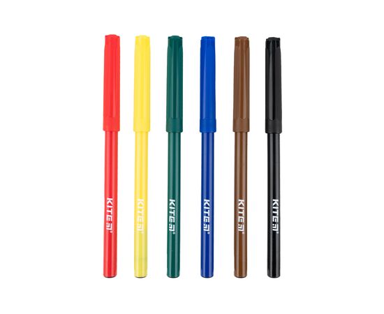 Фломастеры Kite Classic 6 цветов (K-446), изображение 2 Фломастеры Kite Classic 6 цветов (K-446), изображение 2