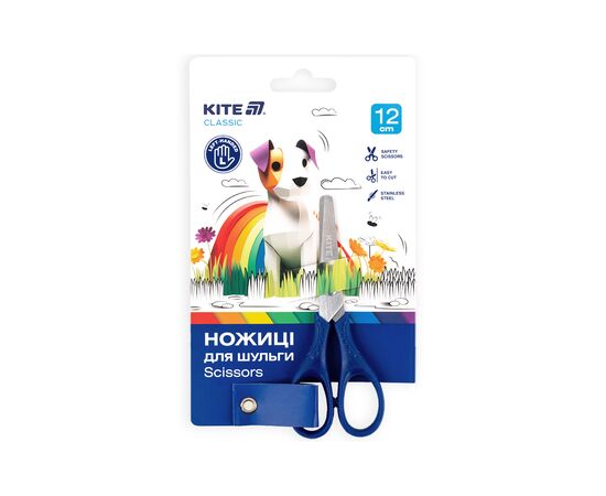 Ножницы Kite детские для левши синий, 12 см (K-149-2)