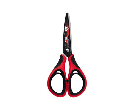 Ножницы Kite детские с резиновыми вставками и рисунком на лезвии Hot Wheels 13 см (HW25-148), изображение 2