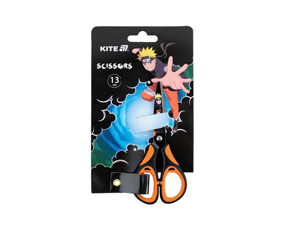 Ножиці Kite дитячі з гумовими вставками і малюнком на лезі Naruto 13 см (NR25-148)