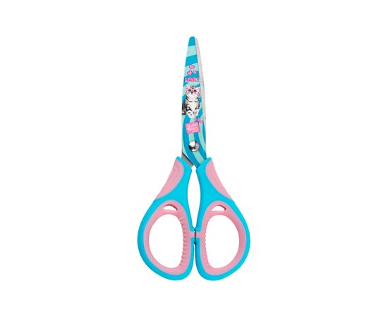 Ножиці Kite дитячі з гумовими вставками і малюнком на лезі Studio Pets 13 см (SP25-148), зображення 2 Ножиці Kite дитячі з гумовими вставками і малюнком на лезі Studio Pets 13 см (SP25-148), зображення 2