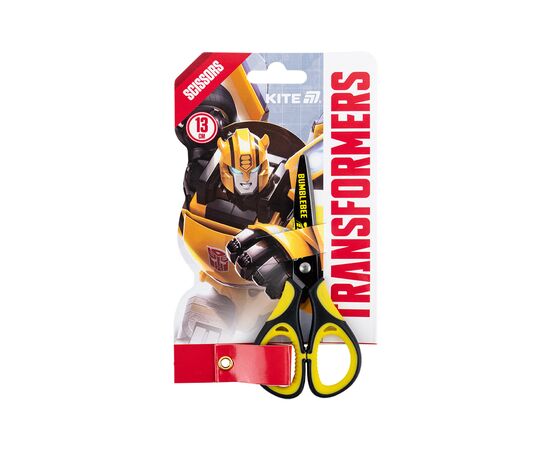 Ножницы Kite детские с резиновыми вставками и рисунком на лезвии Transformers 13 см (TF25-148)