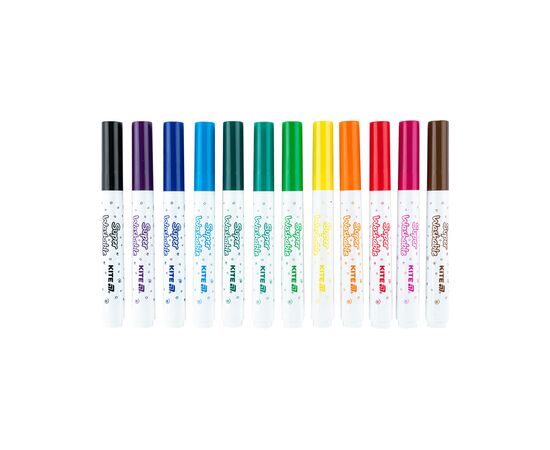Фломастеры Kite Creative Superwashable Jumbo 12 цветов (K-1155), изображение 2 Фломастеры Kite Creative Superwashable Jumbo 12 цветов (K-1155), изображение 2