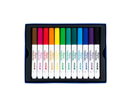 Фломастеры Kite Creative Superwashable Jumbo 12 цветов (K-1155), изображение 3 Фломастеры Kite Creative Superwashable Jumbo 12 цветов (K-1155), изображение 3