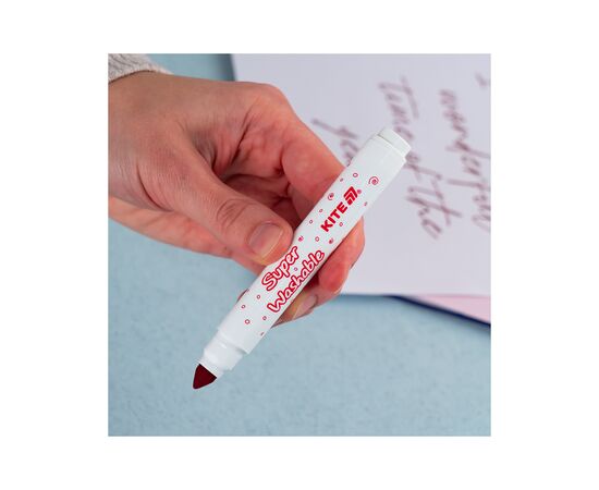 Фломастеры Kite Creative Superwashable Jumbo 12 цветов (K-1155), изображение 4 Фломастеры Kite Creative Superwashable Jumbo 12 цветов (K-1155), изображение 4