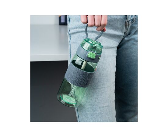 Поильник-непроливайка Kite 600 мл, зелено-серая (K24-1201-2), изображение 7 Поильник-непроливайка Kite 600 мл, зелено-серая (K24-1201-2), изображение 7