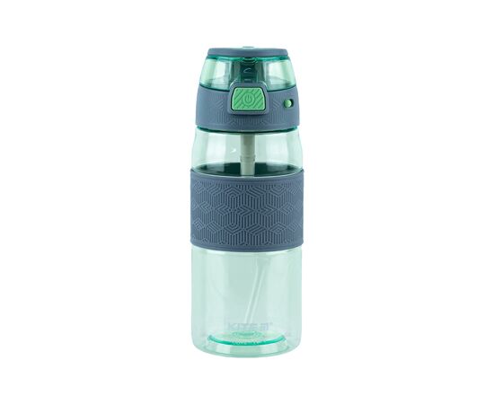 Поильник-непроливайка Kite 600 мл, зелено-серая (K24-1201-2)