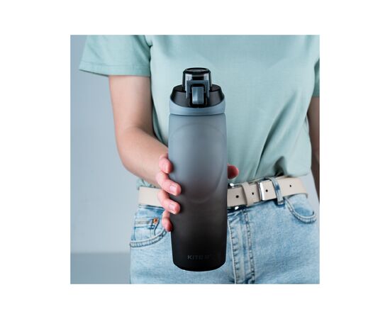 Поильник-непроливайка Kite 760 мл, серо-черная (K24-1200-1), изображение 4 Поильник-непроливайка Kite 760 мл, серо-черная (K24-1200-1), изображение 4