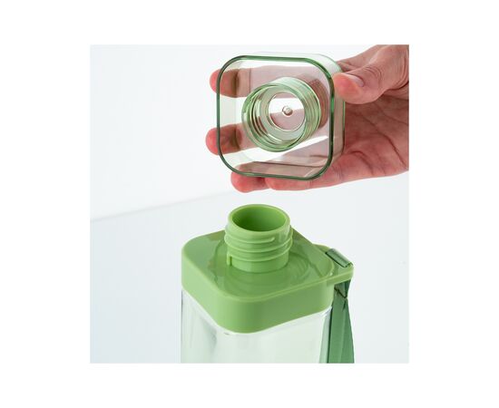 Поильник-непроливайка Kite квадратная, 550 мл, зеленая (K24-1209-2), изображение 7
