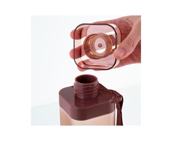 Поїльник-непроливайка Kite квадратна, 700 мл, бордова (K24-1210-3), зображення 7 Поїльник-непроливайка Kite квадратна, 700 мл, бордова (K24-1210-3), зображення 7