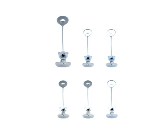 Настільна лампа Kite Bear LED з акумулятором, біла (K24-492-2-1), зображення 5