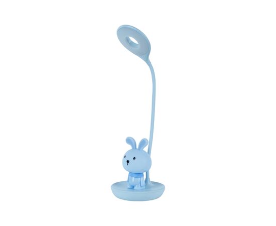 Настільна лампа Kite Bunny LED з акумулятором, блакитна (K24-492-1-3), зображення 2 Настільна лампа Kite Bunny LED з акумулятором, блакитна (K24-492-1-3), зображення 2