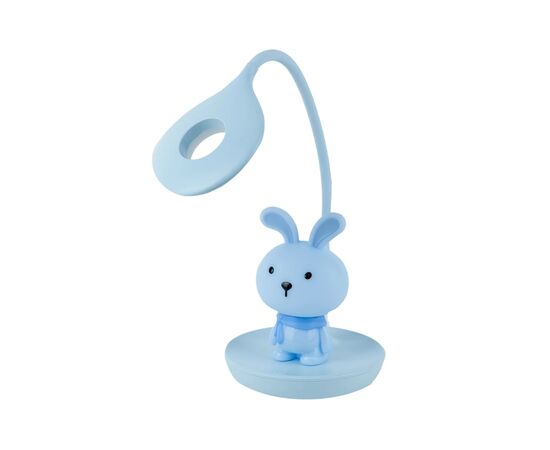 Настольная лампа Kite Bunny LED с аккумулятором, голубая (K24-492-1-3)