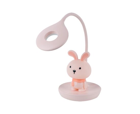 Настільна лампа Kite Bunny LED з акумулятором, рожева (K24-492-1-2)