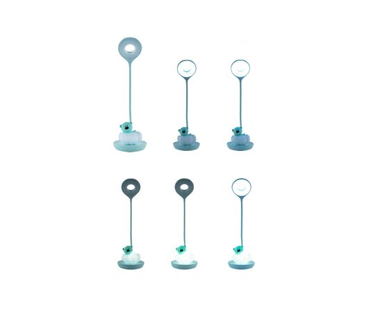 Настільна лампа Kite Cloudy Bear LED з акумулятором, зелена (K24-493-2-4), зображення 5