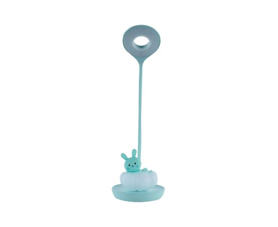 Настільна лампа Kite Cloudy Bunny LED з акумулятором, зелена (K24-493-1-4), зображення 3 Настільна лампа Kite Cloudy Bunny LED з акумулятором, зелена (K24-493-1-4), зображення 3