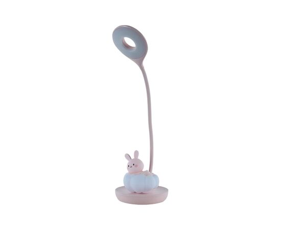 Настольная лампа Kite Cloudy Bunny LED с аккумулятором, розовая (K24-493-1-2), изображение 2 Настольная лампа Kite Cloudy Bunny LED с аккумулятором, розовая (K24-493-1-2), изображение 2