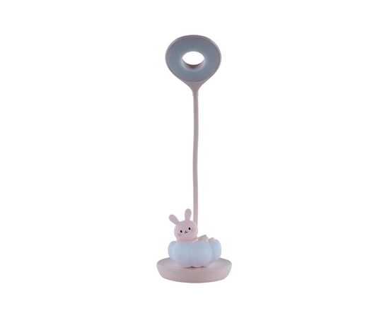 Настольная лампа Kite Cloudy Bunny LED с аккумулятором, розовая (K24-493-1-2), изображение 3 Настольная лампа Kite Cloudy Bunny LED с аккумулятором, розовая (K24-493-1-2), изображение 3