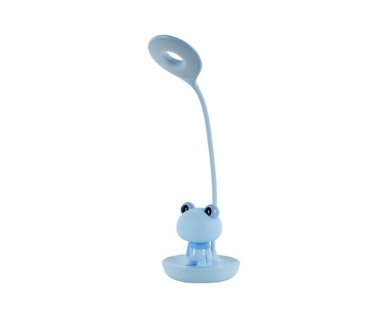 Настольная лампа Kite Froggy LED с аккумулятором, голубая (K24-492-3-3), изображение 2 Настольная лампа Kite Froggy LED с аккумулятором, голубая (K24-492-3-3), изображение 2