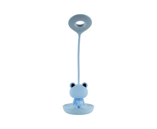 Настольная лампа Kite Froggy LED с аккумулятором, голубая (K24-492-3-3), изображение 3 Настольная лампа Kite Froggy LED с аккумулятором, голубая (K24-492-3-3), изображение 3