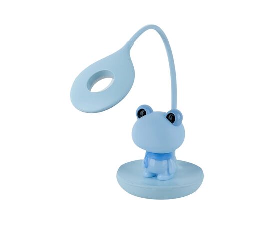Настольная лампа Kite Froggy LED с аккумулятором, голубая (K24-492-3-3)