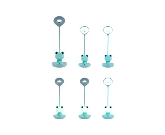 Настільна лампа Kite Froggy LED з акумулятором, зелена (K24-492-3-4), зображення 5