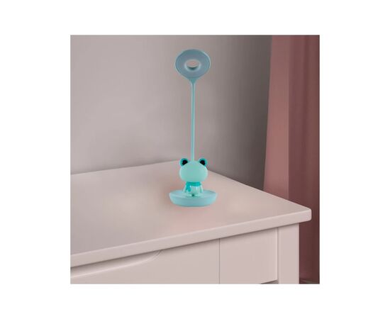Настільна лампа Kite Froggy LED з акумулятором, зелена (K24-492-3-4), зображення 6