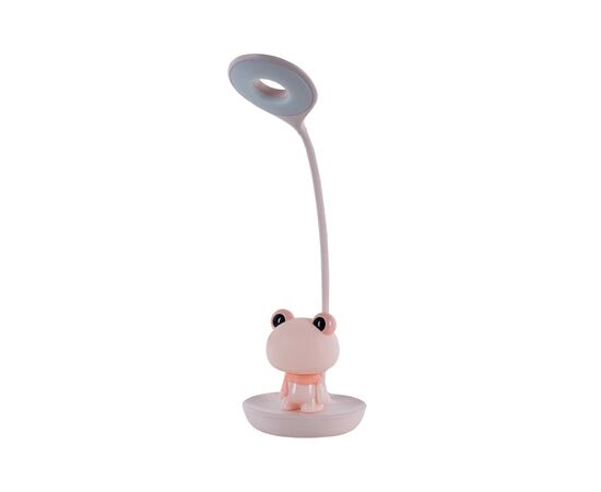 Настольная лампа Kite Froggy LED с аккумулятором, розовая (K24-492-3-2), изображение 2 Настольная лампа Kite Froggy LED с аккумулятором, розовая (K24-492-3-2), изображение 2