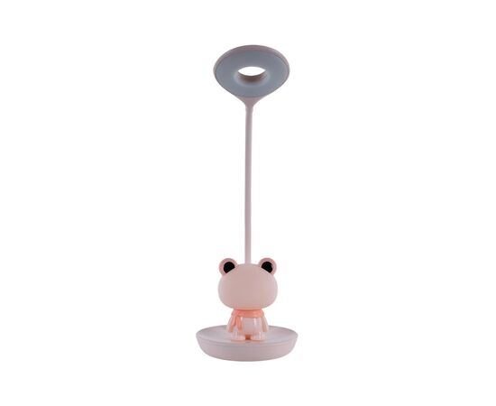 Настольная лампа Kite Froggy LED с аккумулятором, розовая (K24-492-3-2), изображение 3 Настольная лампа Kite Froggy LED с аккумулятором, розовая (K24-492-3-2), изображение 3