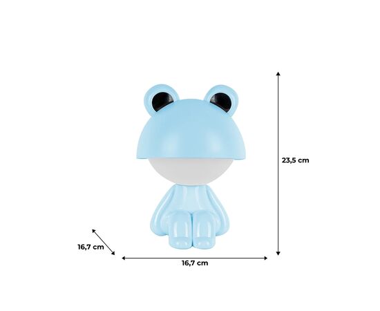 Нічник Kite Світильник LED з акумулятором Cute Froggy, блакитний (K25-316-3-3), зображення 6