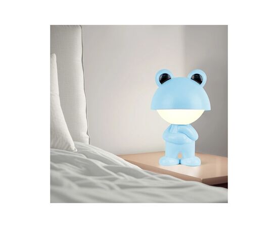Ночник Kite Светильник LED с аккумулятором Dreamy Froggy, голубой (K25-315-3-3), изображение 5 Ночник Kite Светильник LED с аккумулятором Dreamy Froggy, голубой (K25-315-3-3), изображение 5