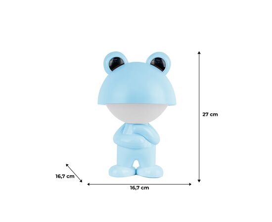 Ночник Kite Светильник LED с аккумулятором Dreamy Froggy, голубой (K25-315-3-3), изображение 6 Ночник Kite Светильник LED с аккумулятором Dreamy Froggy, голубой (K25-315-3-3), изображение 6