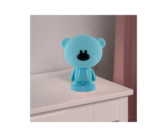 Ночник Kite Светильник LED с аккумулятором Bear, голубой (K24-490-2-3), изображение 5 Ночник Kite Светильник LED с аккумулятором Bear, голубой (K24-490-2-3), изображение 5